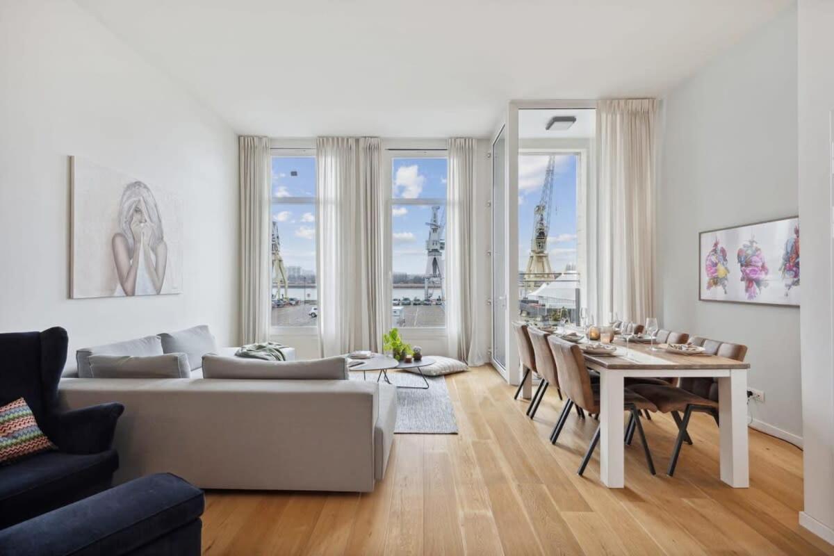 Bright Waterfront Apartment Antwerpen Kültér fotó