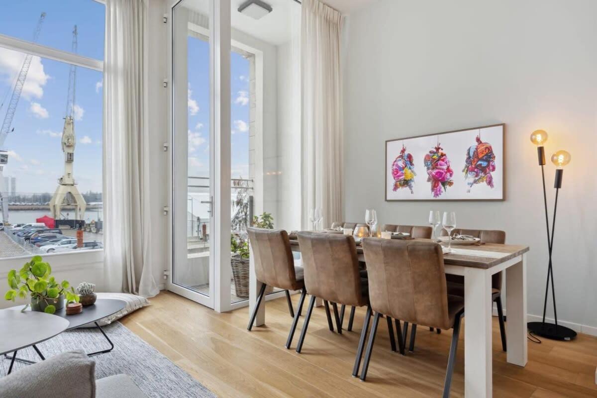 Bright Waterfront Apartment Antwerpen Kültér fotó