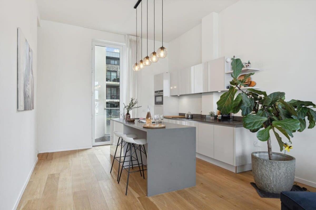Bright Waterfront Apartment Antwerpen Kültér fotó